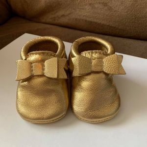 Freshly Picked Gold Bow Moccasins